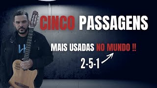 Cinco CADENCIAS mais usadas MUNDO do violão  em todos os TONS [upl. by Gnuy]