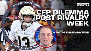 McElroy’s Top 10 CFP rankings dilemma the Notre Dame machine amp more  Always College Football [upl. by Eenitsed]