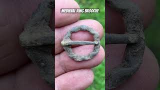 MEDIEVAL RING BROOCHE 13th Century metaldetecting metaaldetectie kooistradetectors shorts [upl. by Gamin]