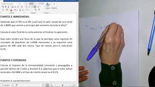 Ejemplos de rentas constantes y prepagables 2 [upl. by Madelon889]