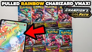 PULLED RAINBOW CHARIZARD VMAX FROM CHAMPIONS PATH [upl. by Nangem]