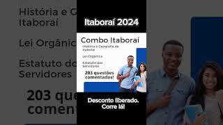 Concurso Itaboraí 2024 [upl. by Zilber]