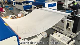 LaserMen 1610 fabric laser cutting machine with CCD camera lasercuttingmachine [upl. by Akineg]