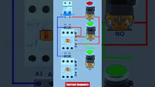 Contactor Interlocking Wiring DiagramTwo Contactor Interlo electricianelectricianlife electricity [upl. by Pauli]