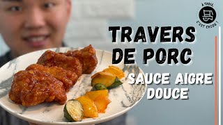 Travers de porc sauce aigre douce  Recette asiatique de porc [upl. by Holloway211]