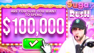 I Spend OVER 100000 on SUGAR RUSH to try amp get the BEST SETUP Bonus Buys [upl. by Boony807]