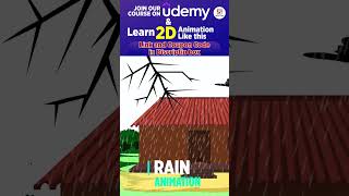 Rain Lightning Animation adobeanimate 2danimation rainanimation LightingAnimation [upl. by Adnawuj]