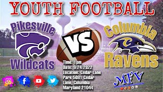 🏈🏈 2022 Pikesville Wildcats vs Columbia Ravens 10u Football  Positive Football [upl. by Labotsirhc]