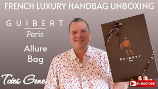 FRENCH LUXURY HANDBAG UNBOXING  GUIBERT PARIS [upl. by Yanel]