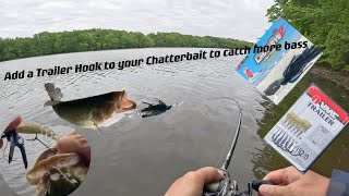 Add a Trailer Hook to your Chatterbait to catch more Bass [upl. by Luigi]