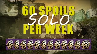 60 Spoils Per Week SOLO  All Four VoG Secret Chests [upl. by Shelby]