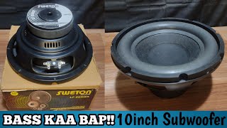 10inch subwoofer  320watt sweton subwoofer speaker Hifi bass full details with price [upl. by Philemon]