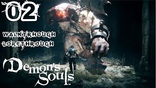 Demons Souls Remake  Walkthrough Lorethrough  Episode 2 World 11 Gates of Boletaria Boss Phalanx [upl. by Dyanna]