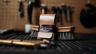 Making a SHELL CORDOVAN wallet by hand [upl. by Olumor370]