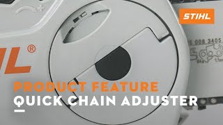 Quick Chain Adjuster  STIHL Product Feature [upl. by Hellman382]