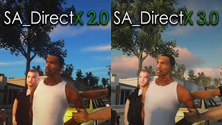 SADirectX 30 Beta vs SADirectX 20  GTA San Andreas First Mission Graphics Comparison [upl. by Onihc589]