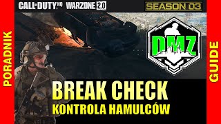 KONTROLA HAMULCÓW  DMZ WARZONE 2 Solo Jak wykonać misję poradnik  Call of Duty GAMEPLAY season 03 [upl. by Zadoc]