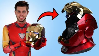 Working Realistic IronMan Helmet Review Unboxing and Impressions  MK5 [upl. by Naeerb]