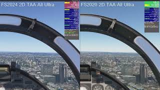 Test 2D  DLSS and TAA  FS2024 vs FS2020 [upl. by Nauquf]