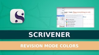 How To Use Revision colors In Scrivener [upl. by Hgielrac]