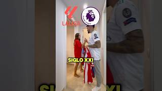 La Liga vs Premier League SXXl footballfunny laliga premierleague ronaldofans messifans [upl. by Gniw]