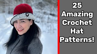 25 AMAZING CROCHET HAT PATTERNS  Dont crochet another hat until youve watched this [upl. by Wadleigh907]