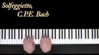 Solfeggietto  CPE Bach  piano  Frederic Bernachon [upl. by Alvin]