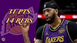 Anthony Davis 31 pts 14 rebs vs Pelicans 2425 season [upl. by Assirahc]