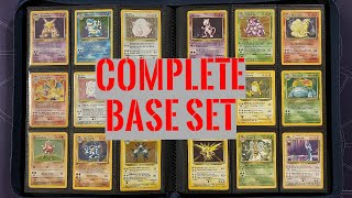 Pokemon Complete Original Base Set 102 Cards  Charizard Blastoise amp Venusaur Near Mint Condition [upl. by Latoye312]