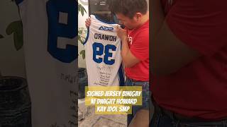 Signed Jersey binigay ni Mr Dwight Howard Kay idol senador Manny Pacquiao [upl. by Ecerahs]