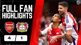 Arsenal LOOK DEADLY Arsenal 41 Bayer Leverkusen Highlights [upl. by Surazal]