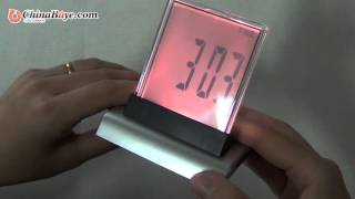 7 Color LED Digital Alarm Clock with Calendar Temperature Display [upl. by Orferd]