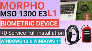 Morpho MSO 1300 E3 RD L1 Fingerprint device RD Service Full installation हिंदी में [upl. by Caterina]