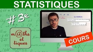 LE COURS  Statistiques  Troisième [upl. by Fonville446]