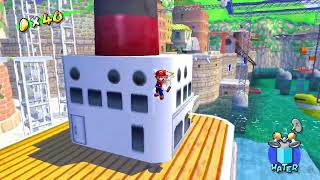 Super Mario Sunshine 36 Ricco Harbor 100 Coin Star [upl. by Pimbley]