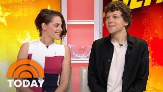 Kristen Stewart And Jesse Eisenberg Talk ‘American Ultra’  TODAY [upl. by Violet]