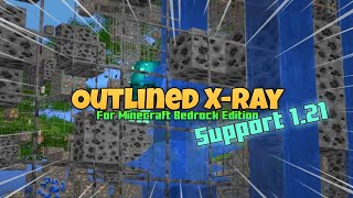 How To Get Outlined Xray in Minecraft PE 121 Texture Pack for MCPEAndroid Windows IOS Xbox [upl. by Yci]