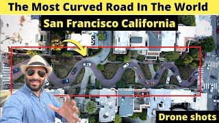 The Most Curved road in the world I Lombard st I San Fransisco I California I Indian Vlogger in USA [upl. by Domella557]