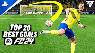 FC 24  TOP 20 GOALS 2 PS5 4K [upl. by Elenahc445]