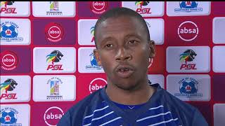 Absa Premiership  Maritzburg United v Mamelodi Sundowns Postmatch interview with Thabiso Kutumela [upl. by Harts]