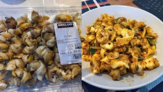 How to cook whelks Butter and Scallion Spicy StirFried Whelk Meat 黄油香葱爆炒海螺肉🐚 [upl. by Sowell]