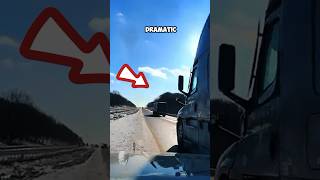 Inattentive truck driver pushes the car off the road  Idiot caught on dashcam [upl. by Azpurua]