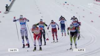 VM Seefeld 2019 Längdskidor Sprintstafett DamerHerrar [upl. by Adnalro138]