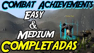 Completo Todas Las Easy amp Medium Combat Achievements Español OSRS [upl. by Lexi469]