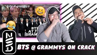 GUYS REACT TO quotBTS at Grammys on Crackquot amp quotBTS at the Grammys Crack Editionquot [upl. by Vaclava]