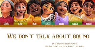 We dont talk about bruno  encanto DisneyEngColor coded REPOST [upl. by Anton640]