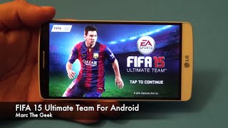 FIFA 15 Ultimate Team For Android [upl. by Ahsiuqram]