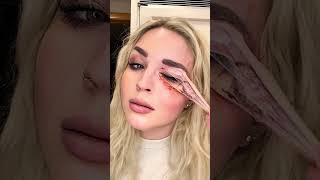 Eye removal trick cinematic makeup 👁 makeupartist makeup sfxmakeup foryou halloween sfx [upl. by Odilia]