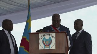 Malaise du nouveau président de RDC pendant son investiture [upl. by Viradis767]