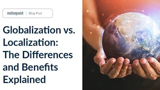 Essay Globalization vs Localization Rebalancing the Economic Priorities [upl. by Ev928]